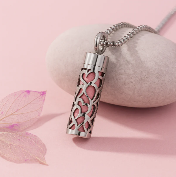 Colgante del Amor Eterno - Collar Aromático para Parejas
