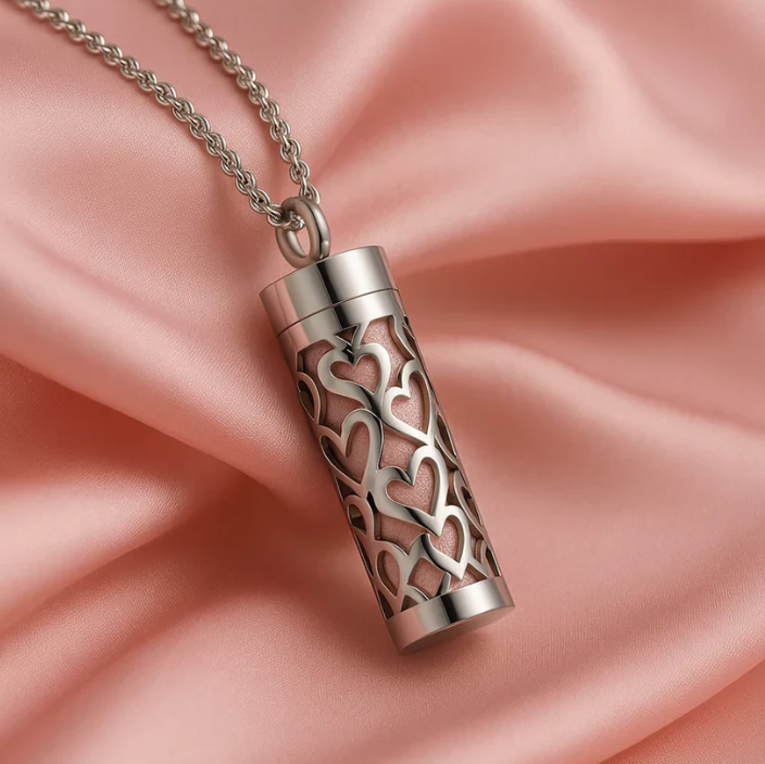 Colgante del Amor Eterno - Collar Aromático para Parejas